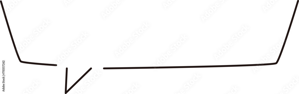 Square handwritten speech bubble frame, simple line style
Square handwritten speech bubble frame, simple line style