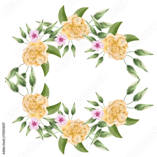 wedding flower frame