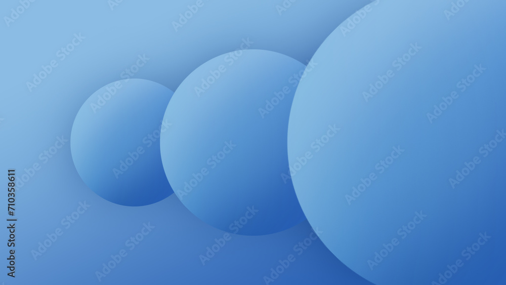 3d abstract bubble gradient with blue color
