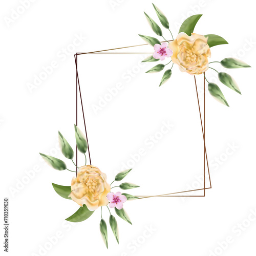 wedding flower frame