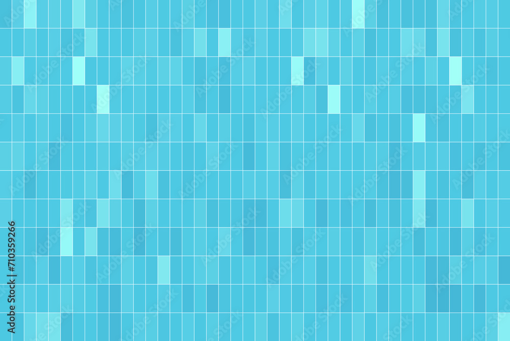 Fototapeta premium ブルー系の長方形が並んだ背景イラスト