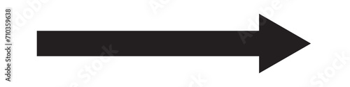 Black arrow pointing right. Arrow shape icon element .