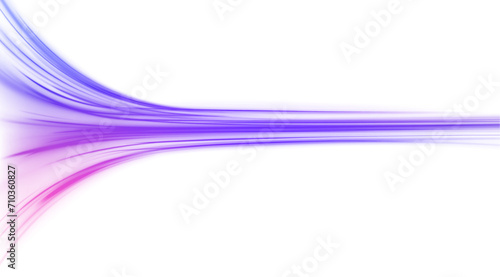  Neon stripes in the form of drill, turns and swirl. Illustration of high speed concept. Image of speed motion on the road. Abstract background png in blue and purple neon glow colors. 