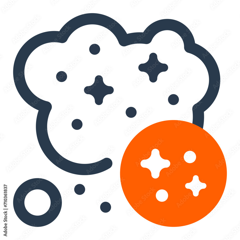 Ethereal Cosmic Dust Cloud Vector Icon Illustration Ethereal Cosmic Dust Cloud Vector Icon Illustration