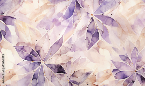 abstract luxury background with violet biege flowers