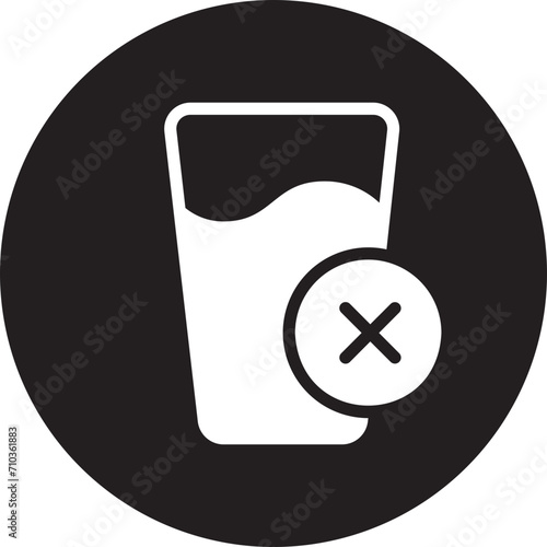 no drinks glyph icon