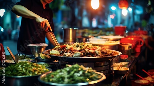 Vietnam's Hanoi street cuisine is typical photo