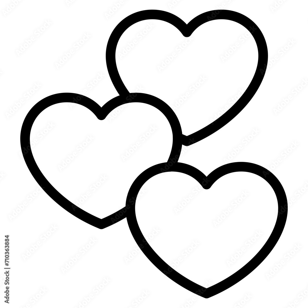 heart icons, concept of love heart icons, concept of love