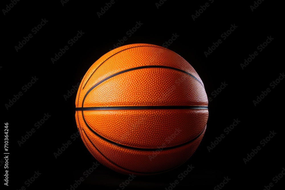 Basketball on light background