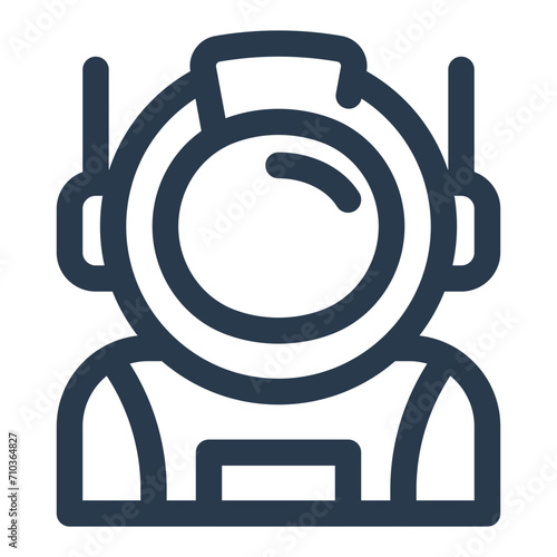 Astronaut Explorer Vector Icon Illustration photo
