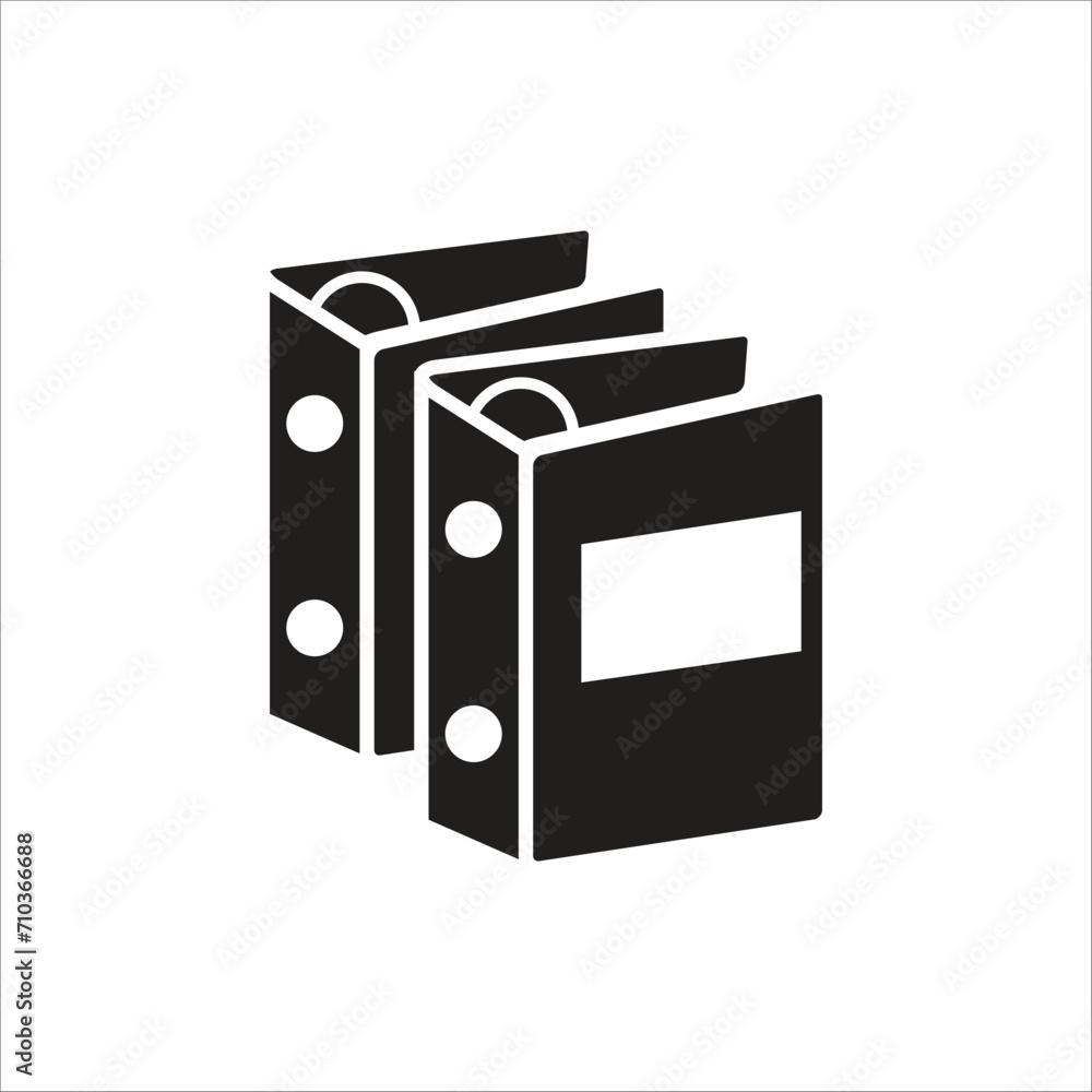 Obraz premium binder vector icon line template