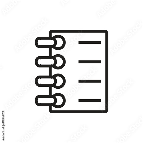 binder vector icon line template © babussalam