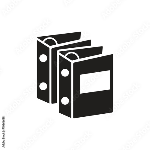 binder vector icon line template