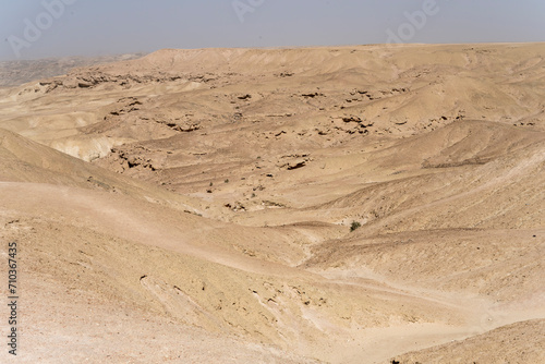 erosion events on barren slopes at Moonlandscape  near Swakopmund  Namibia