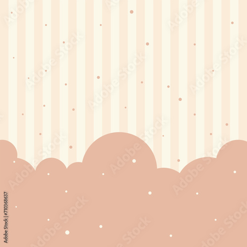 Kawaii pastel color cloud background for social media and notepad