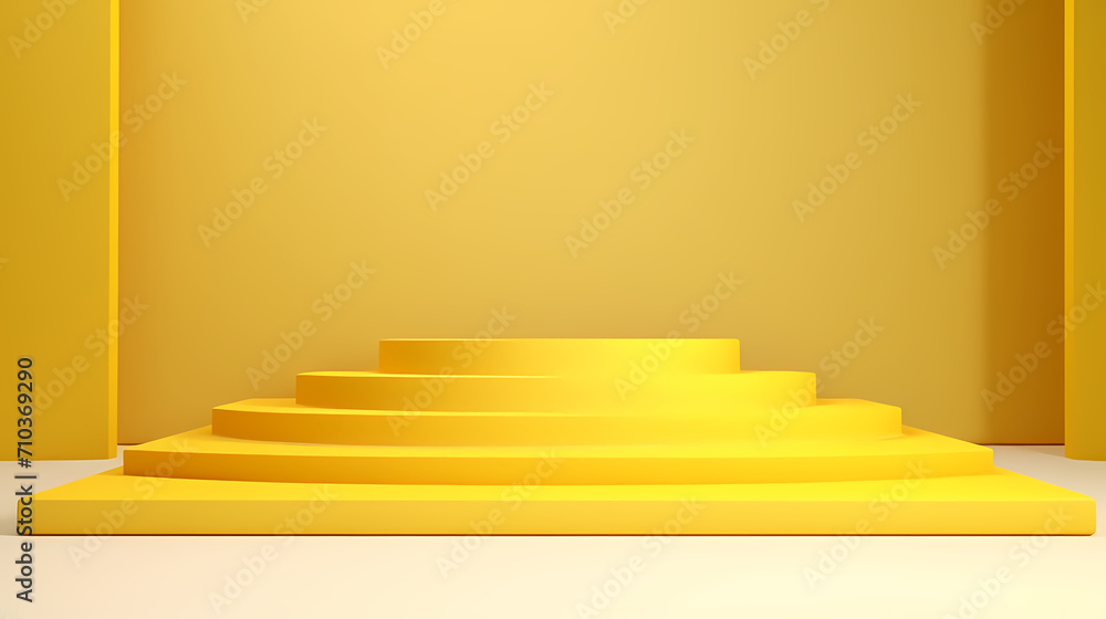 Obraz premium Product podium display creative background, creative template background, cosmetics booth, promotional activities