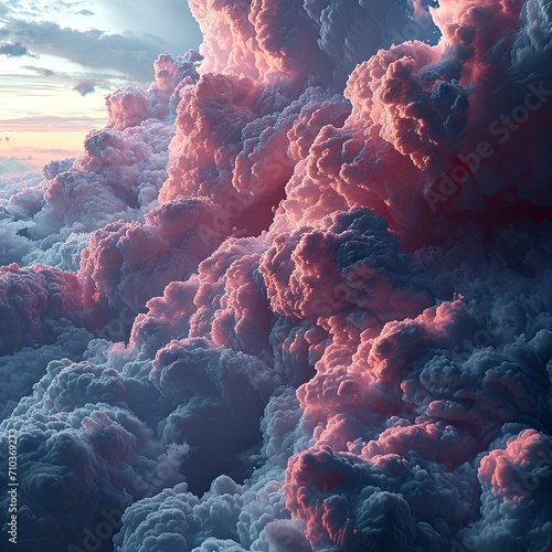 Cloud Background 3D Pink Rendering, Background Images , Hd Wallpapers
