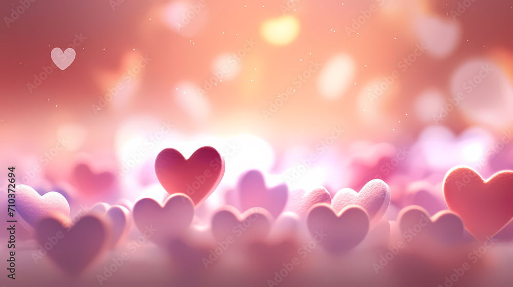Valentine's Day, love and romance background, background with heart shapes Valentine's Day, love and romance background, background with heart shapes