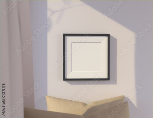 A simple and convenient frame mock up file. Picture frame mock up template.