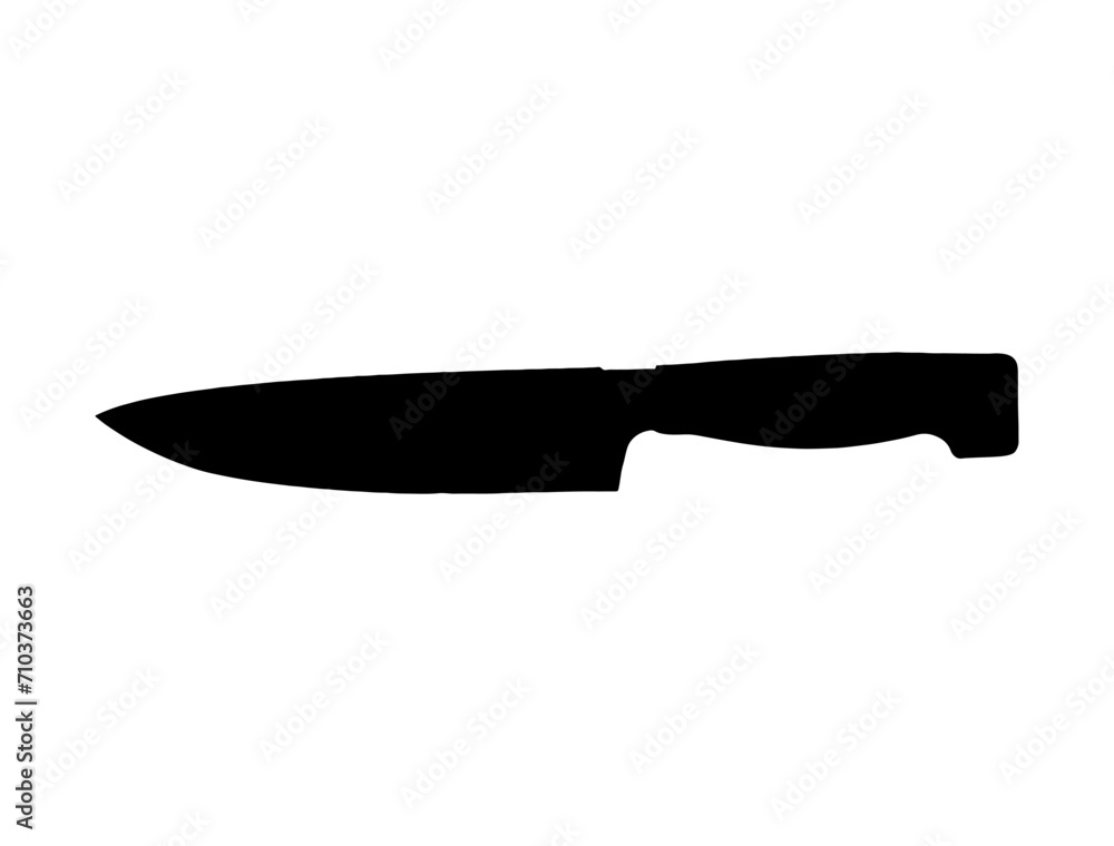 Knife silhouette vector art white background Knife silhouette vector art white background