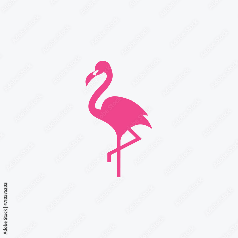 Fototapeta premium Flamingo logo design