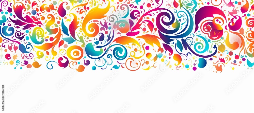 Colorful arabesque pattern background, capturing the essence of ramadans sacred concept