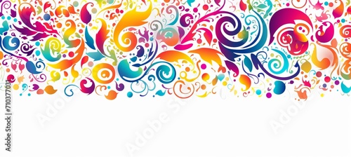 Colorful arabesque pattern background, capturing the essence of ramadans sacred concept