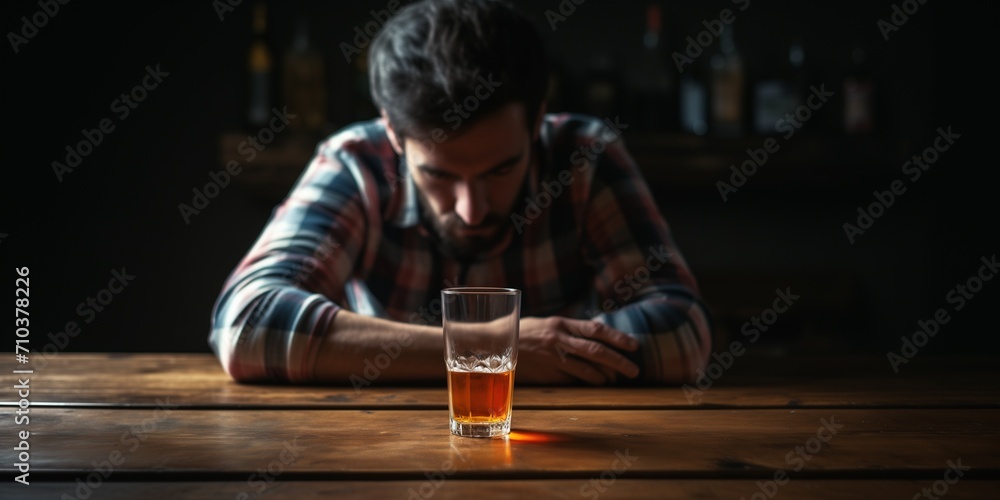 man drink alcohol at the pub