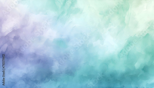 Abstract blue watercolor background. Digital art painting. 