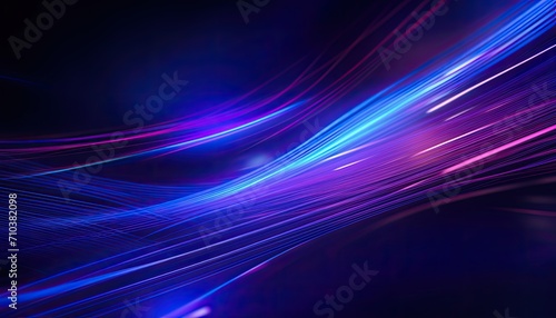 Abstract glowing purple effect with sparkling rays
