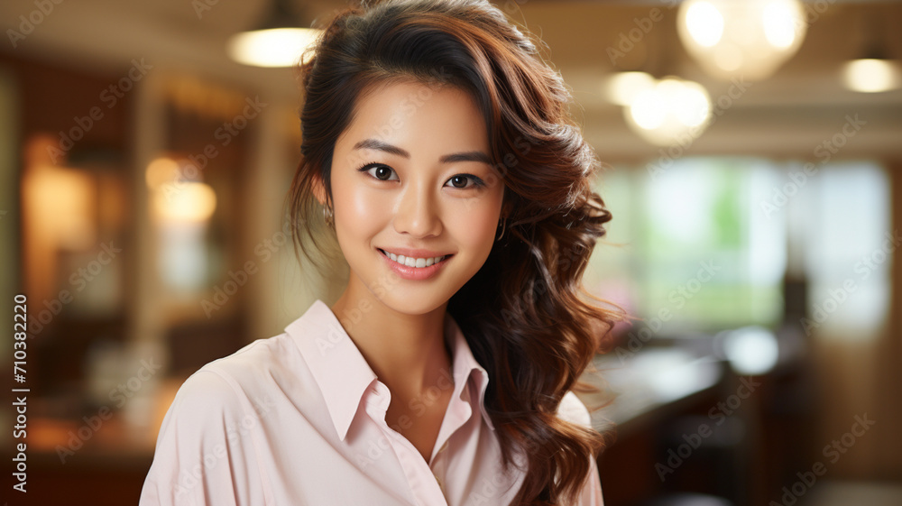 beautiful young woman. girl with long wavy hair beautiful young woman. girl with long wavy hair