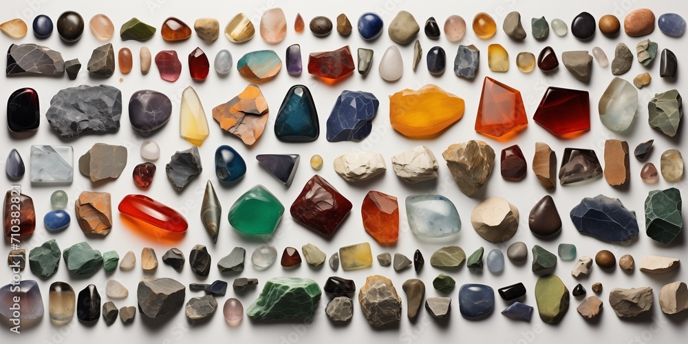 A set of different rocks A set of different rocks