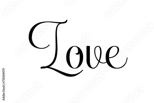 Love – Simple typographic text design