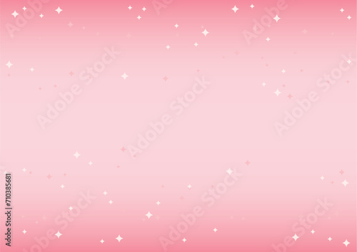 ピンクのグラデーションにキラキラを配した背景用ベクターイラスト