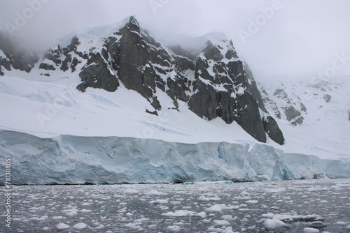 Wallpaper Mural Glacier, icebergs and mountains, Orne Harbour, Antarctica. Torontodigital.ca