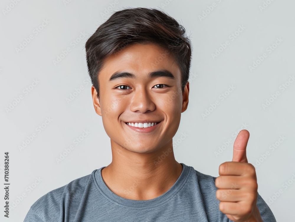 A man gives a thumbs up, showing off his talent a balanced body, a smiling face and radiates incredible confidence and competence at every moment. A man gives a thumbs up, showing off his talent a balanced body, a smiling face and radiates incredible confidence and competence at every moment.
