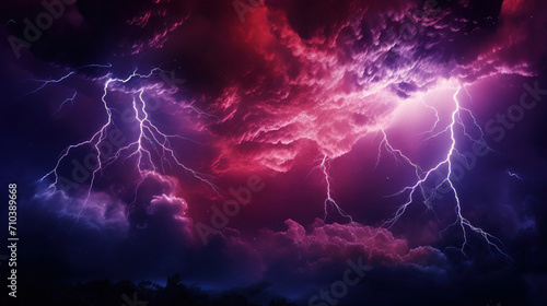 lightning in the sky. Generative Ai