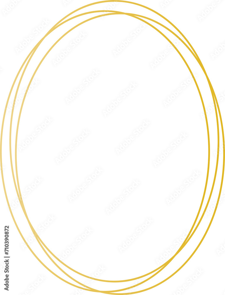 Gold geometric frame illustration on transparent background. Gold geometric frame illustration on transparent background.