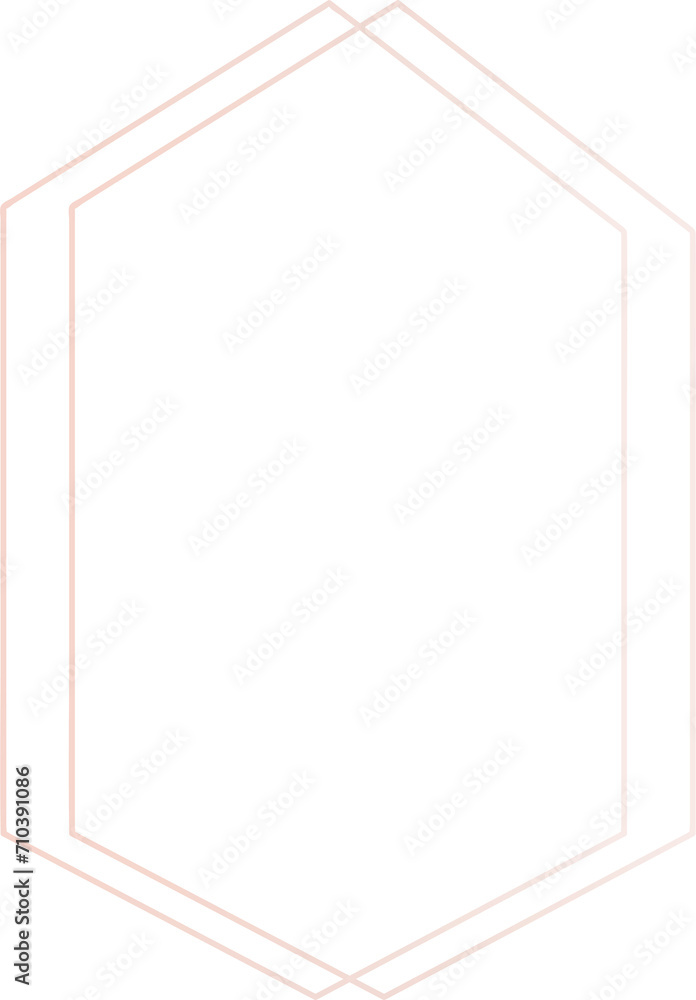 Gold geometric frame illustration on transparent background. Gold geometric frame illustration on transparent background.