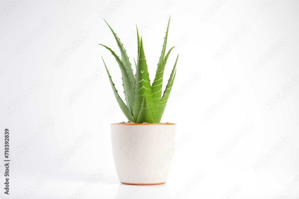 aloe vera plant on white background aloe vera plant on white background