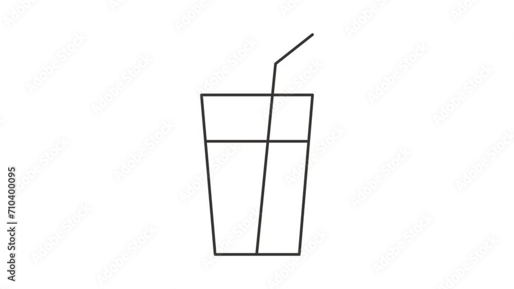 Sip in Style Gray & White Juice Cup Animation on White Background Sip in Style Gray & White Juice Cup Animation on White Background