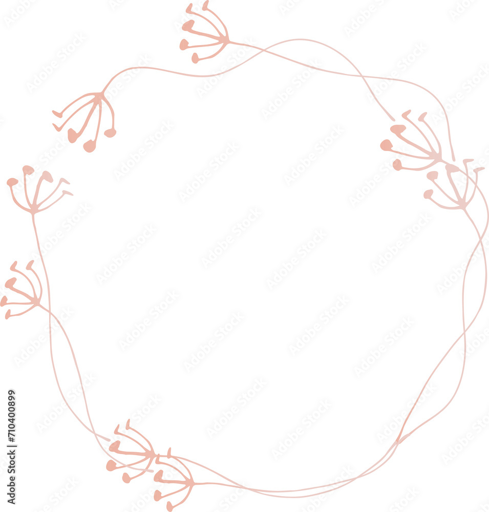 Leaf round frame pink gold illustration on transparent background.
Leaf round frame pink gold illustration on transparent background.