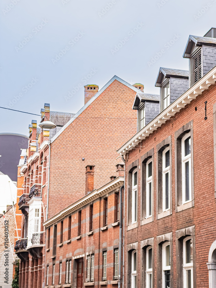 Obraz premium Street view of downtown in Maastricht, Netherlands.
