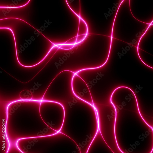 Pink glowing multidimensional plasma force field. Abstract glowing background © kastanka