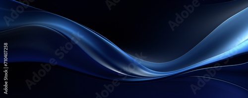 Dark blue abstract smooth dynamic background Generative Ai