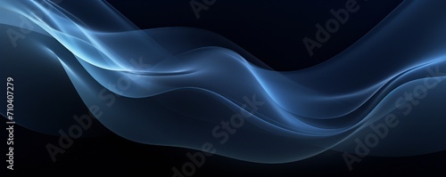 Dark blue abstract smooth dynamic background Generative Ai