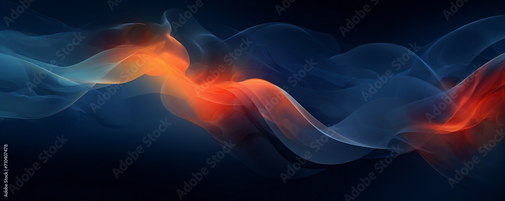 Dark blue abstract smooth dynamic background Generative Ai Dark blue abstract smooth dynamic background Generative Ai