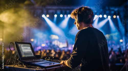 Behind the Mix: Sound Engineering Magic at the Music Festival © Maximilien