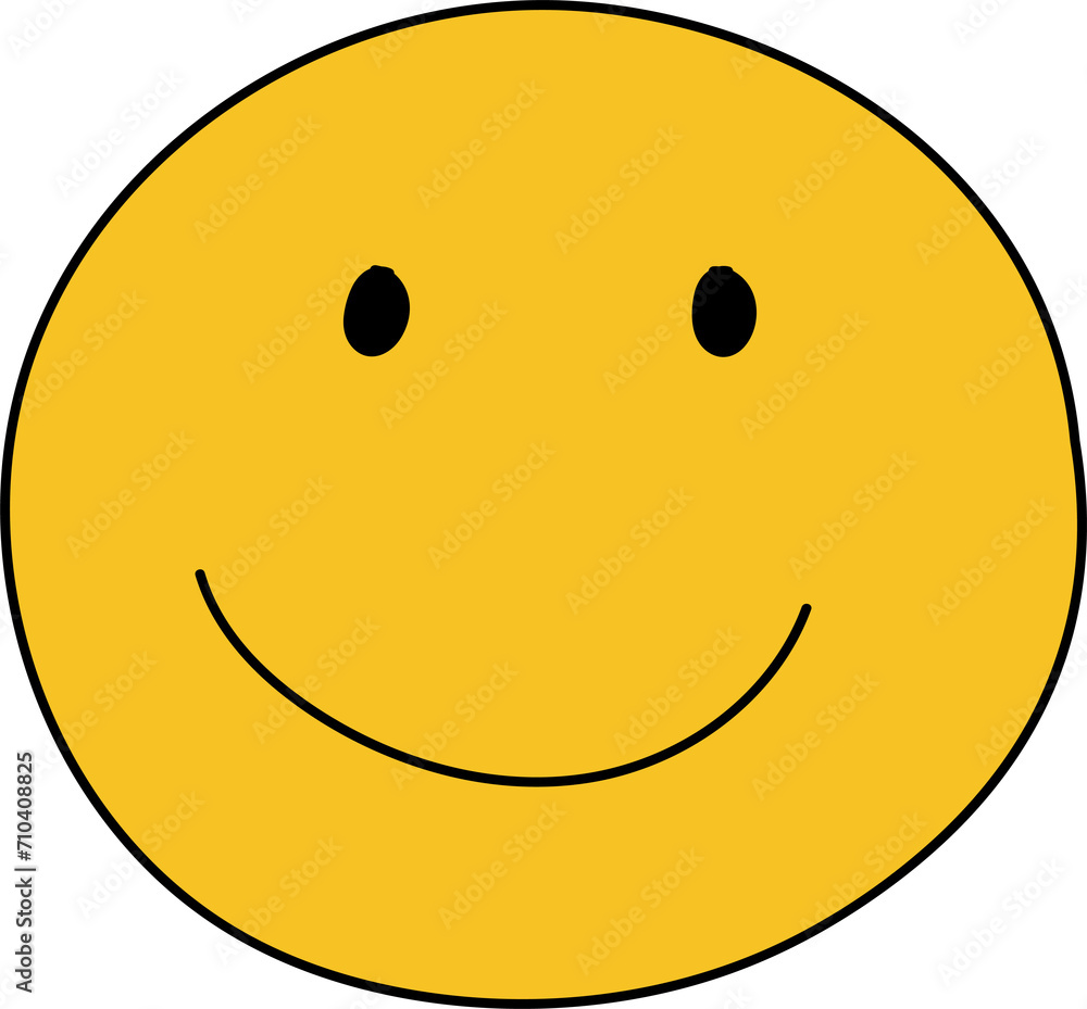 Fototapeta premium Cute cartoon illustration on transparent background. 