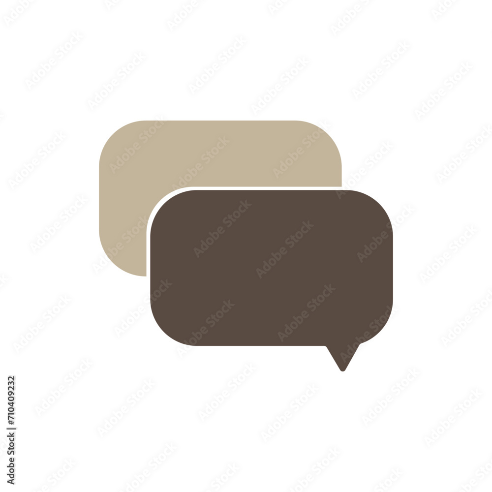 Fototapeta premium Speech bubble logo vector template